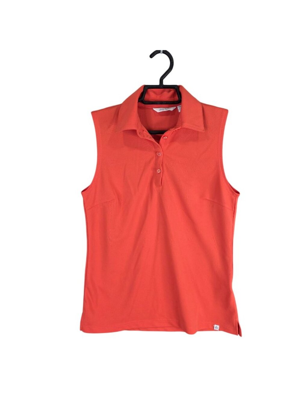 Womens Lady Hagen Sleeveless Coral Polo Shirt 100% Polyester Size XS